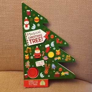 Musical Holiday Christmas Tree Stand Up Cardboard Book